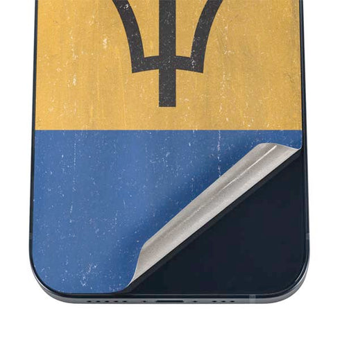 Barbados Flag Distressed iPhone 16 Skin